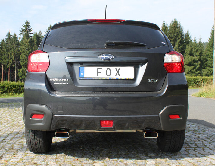 Fox Sportuitlaat Subaru XV - G4 Achterdemper dwarsuitgang rechts/links - 145x65 Type 59 rechts/links