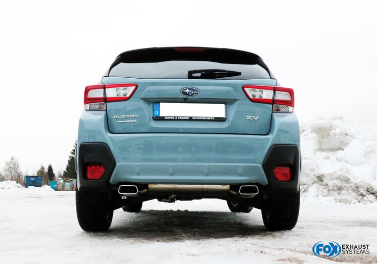 Fox Sportuitlaat Subaru XV - G5 Achterdemper dwarsuitgang rechts/links - 145x65 Type 59 rechts/links