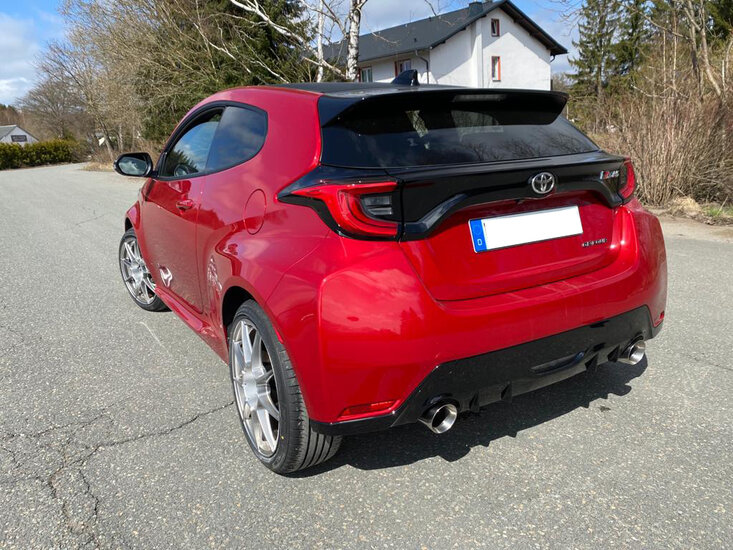 Fox Sportuitlaat Toyota Yaris P21 GR Achterdemper dwarsuitgang rechts/links - 1x100 Type 25 rechts/links