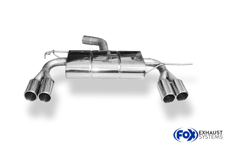 Fox Sportuitlaat Skoda Yeti 5L - Voorwielaandrijving, achterdemper, uitlaat rechts/links - 2x80 Type 12 rechts/links