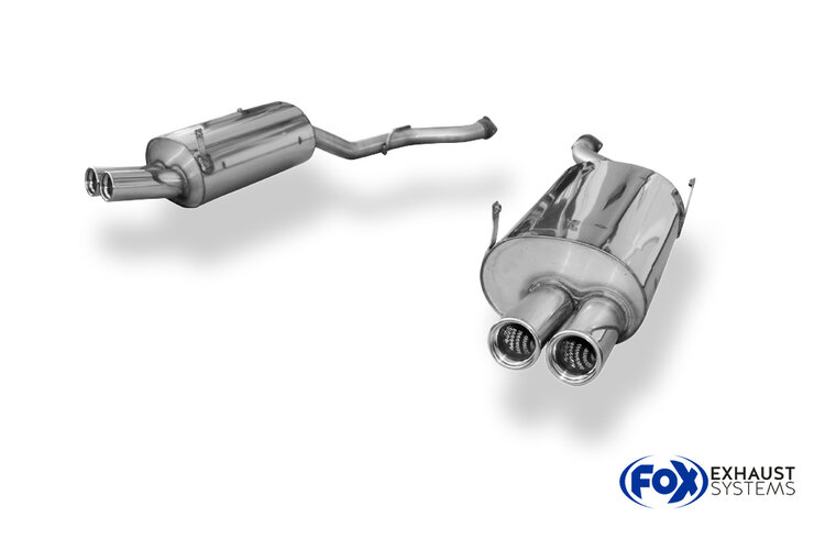 Fox Sportuitlaat BMW Z3 M achterdemper rechts/links - 2x76 Type 13 rechts/links