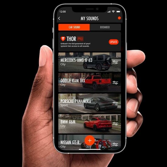 THOR Electronic Exhaust app voor Active Sound System