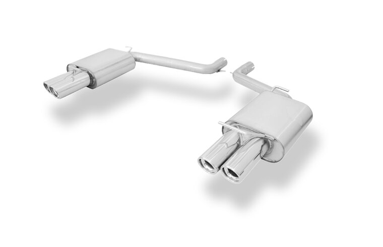 Fox Sportuitlaat Chrysler 300C 3.5L Achterdemper Rechts/Links Dubbele Pijp - 2x80 Type 17 Rechts/Links