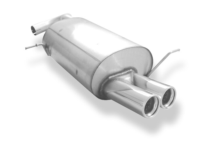 Fox Sportuitlaat Achterdemper voor Chrysler PT Cruiser Sedan &amp; Convertible - 2x76 Type 13