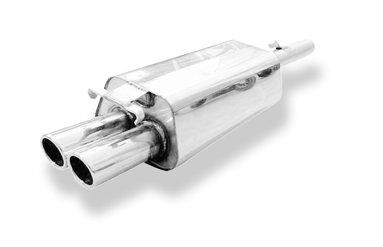 Fox Sportuitlaat Audi 100/A6 Type C3/C4 Achterdemper voorwielaandrijving - 2x76 Type 16