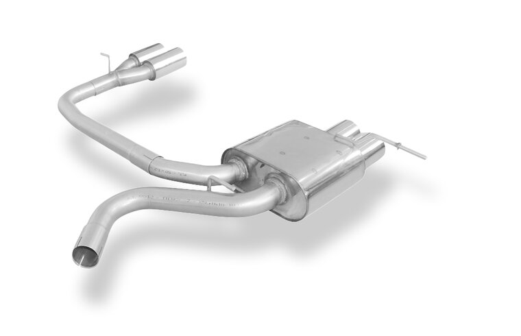 Fox Sportuitlaat FOX sportuitlaat geschikt voor BMW E87 118d 120d, achterdemper, rechter/linker uitlaat - 2x76 type 10 rechts/links
