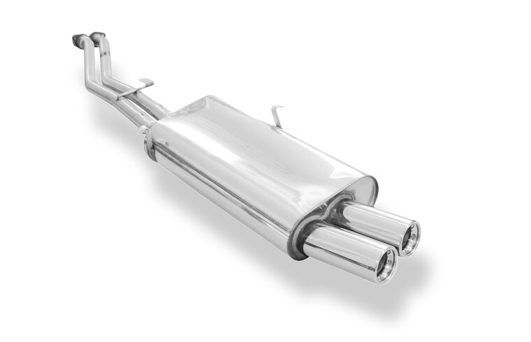 Fox Sportuitlaat FOX Sport uitlaat geschikt voor BMW E30 320i/325i Facelift achterdemper - 2x76 Type 13