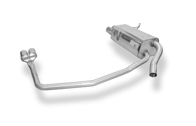 Fox Sportuitlaat FOX Sport uitlaat geschikt voor BMW E36 316/ 318/ 320/ 323/ 325 Achterdemper, rechter/linker uitgang - 2x76 Type 10 rechts/links