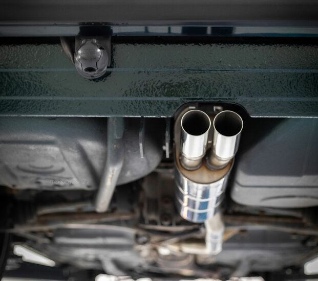 Fox Sportuitlaat FOX sportuitlaat geschikt voor BMW E28 535i met katalysator, achterdemper vanaf de katalysator - 2x63 Type 10