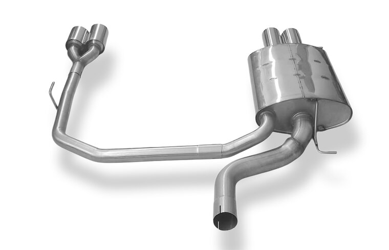 Fox Sportuitlaat FOX Sport uitlaat voor BMW E60 - 520i/ 523i/ 525i/ 530i Achterdemper Rechts/Links Uitlaat - 2x90 Type 10 Rechts/Links M5 Look