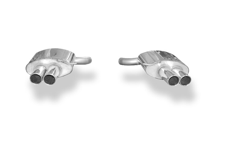 Fox Sportuitlaat FOX sportuitlaat geschikt voor BMW F12/F13/F06 - 640i met M-Pa achterdemper rechts/links - 2x90 type 16 rechts/links