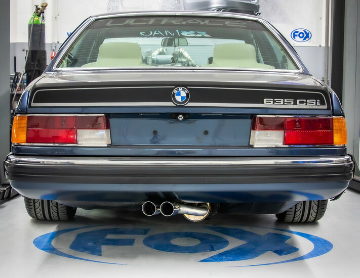 Fox Sportuitlaat FOX sportuitlaat geschikt voor BMW 6 Serie E24 - 635 CSI achter- en voordemper - 2x63 Type 14