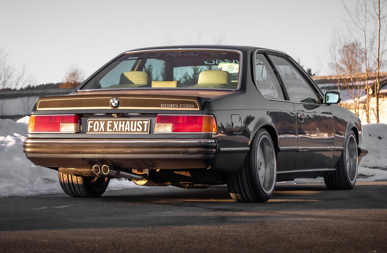 Fox Sportuitlaat FOX sportuitlaatsysteem geschikt voor BMW 6 Serie E24 - 635 CSI compleet systeem met spruitstukken - 2x63 Type 14