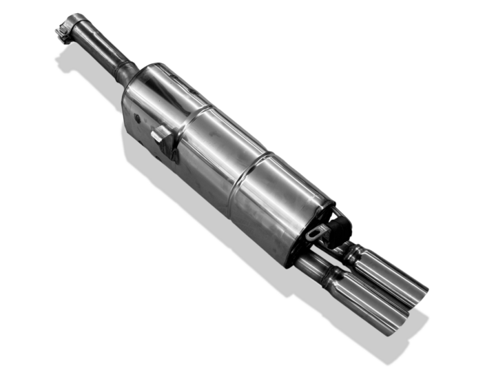 Fox Sportuitlaat FOX sportuitlaat geschikt voor BMW 6 Serie E24 - 635 CSI achterdemper - 2x63 Type 14