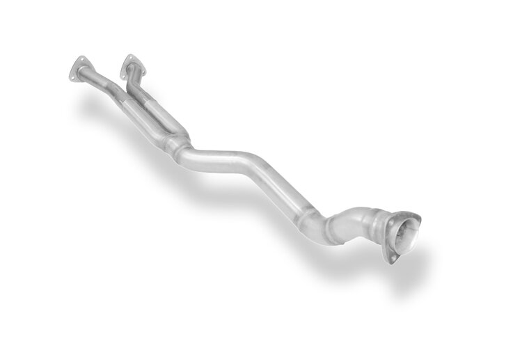 Fox Sportuitlaat Vervangingspijp voor de voordemper van de Audi 80/90 Type 89 quattro (totale lengte ca. 1,6 m)