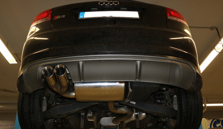 Fox Sportuitlaat Audi S3 - 8P Achterdemper - 2x90 Type 25