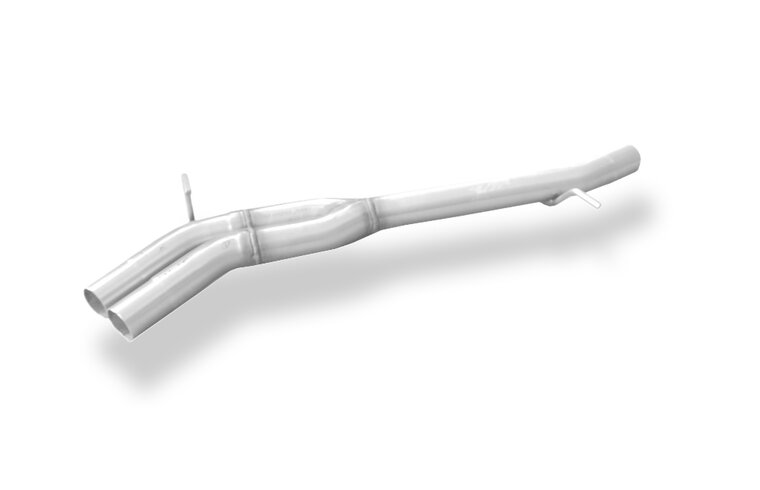 Fox Sportuitlaat Vervangingspijp voor de voordemper van de Audi A4 Type B6/B7/8H