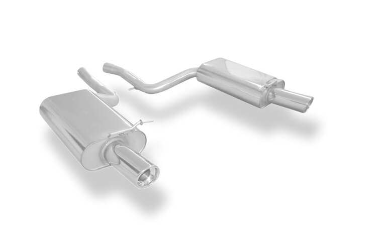 Fox Sportuitlaat Audi A4 Type B7 quattro achterdemper rechts/links &Oslash;63,5 mm - 1x90 Type 17 rechts/links