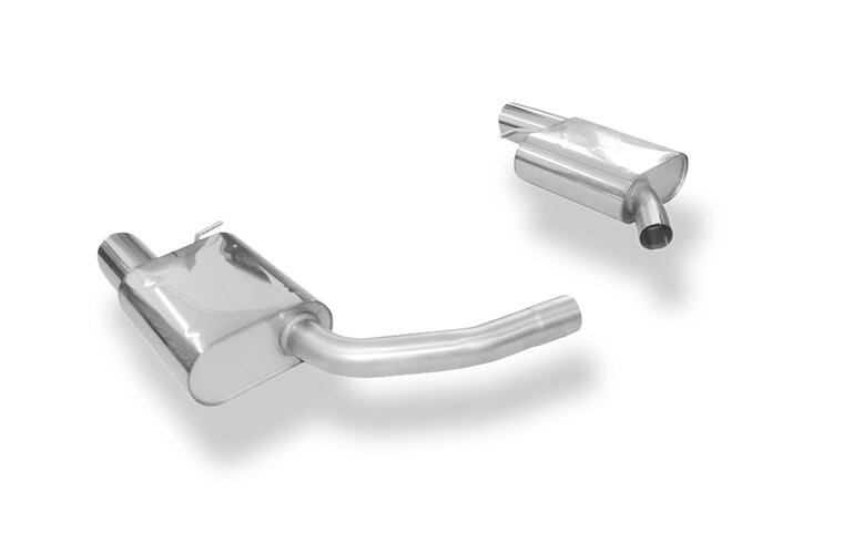 Fox Sportuitlaat Audi A4/A5 B8 Sedan/Avant/S-Line Voorwielaandrijving &amp; Quattro Achterdemper rechts/links voor 1-pijps uitlaat - 1x100 Type 17 rechts/links