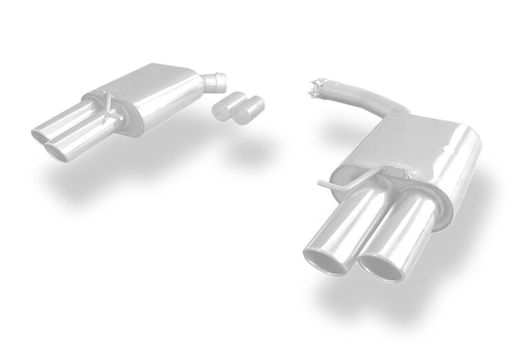 Fox Sportuitlaat Audi A4/A5 B8 Sedan/Avant/S-Line Voorwielaandrijving &amp; Quattro Achterdemper rechts/links dubbele uitlaat - 2x88x74 Type 32 rechts/links