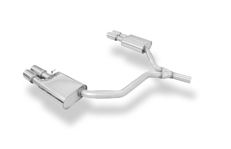 Fox Sportuitlaat Audi A6 4G - 2.0l TDI Achterdemper rechts/links dubbele uitlaat - 2x90 Type 16 rechts/links