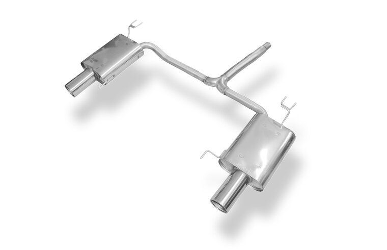 Fox Sportuitlaat Achterdemper rechts/links voor Honda Accord VIII CU1/CW1 Sedan &amp; Tourer - 1x100 Type 12 Rechts/Links