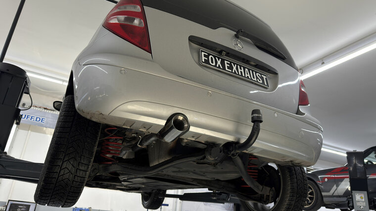 Fox Sportuitlaat Mercedes A-Klasse W169 Achterdemper - 1x90 Type 22 - Voor voertuigen met ronde originele uitsparing