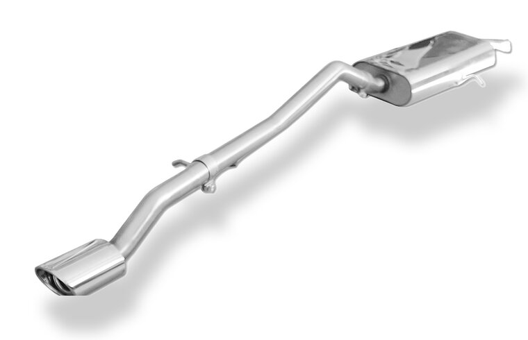 Fox Sportuitlaat Mercedes A-Klasse W169 achterdemper - 115x85 Type 32 - Voor voertuigen met ronde originele uitlaatuitsparing