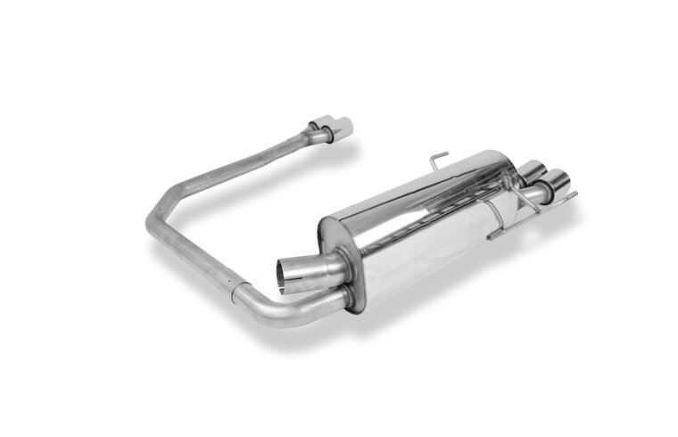 Fox Sportuitlaat Opel Astra H Caravan achterdemper, rechter/linker uitlaat &Oslash;63,5 mm - 2x76 Type 13 rechts/links