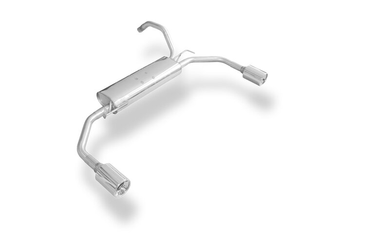 Fox Sportuitlaat Citroen C1/Toyota Aygo achterdemper, rechter/linker uitgang - 1x90 type 13 rechts/links
