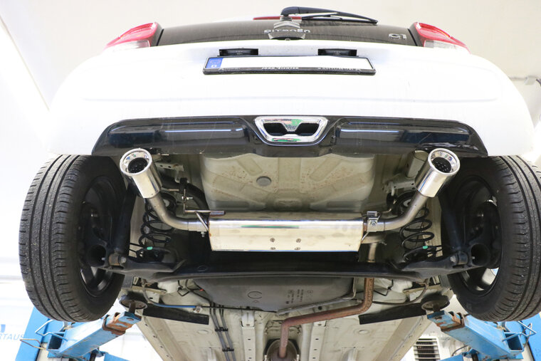 Fox Sportuitlaat Citroen C1 II Achterdemper Rechts/Links Uitlaat - 1x90 Type 13 Rechts/Links