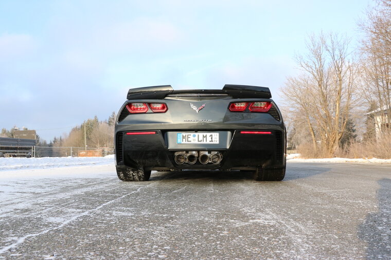 Fox Sportuitlaat Corvette C7/Z06 achterdemper, centrale uitlaat - 4x100 Type 25 midden