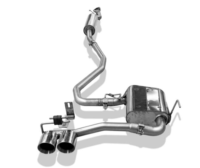 Fox Sportuitlaat Achter- en voordemper voor Honda Civic FK6/ Honda Civic X FK6 Facelift - 2x100 Type 25 middenmontagebeugels (zie afbeeldingen in de webshop)