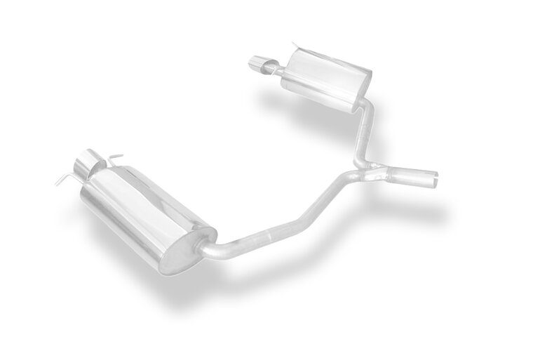 Fox Sportuitlaat Mercedes C-Klasse 4-cilinder - W204/S204 achterdemper rechts/links met Y-connector - 115x85 type 38 rechts/links