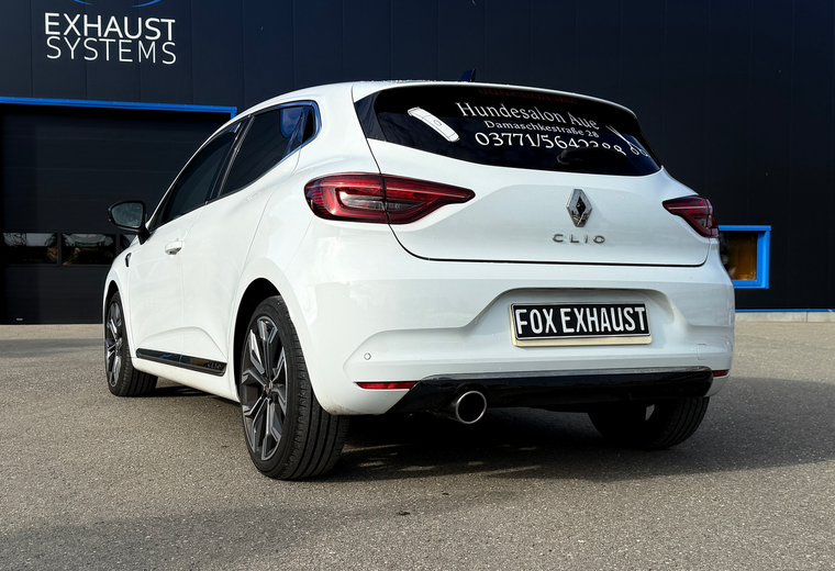 Fox Sportuitlaat Renault Clio V achterdemper - 1x100 type 16