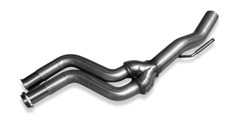 Fox Sportuitlaat Vervangingspijp voor de voordemper van de Mercedes E-Klasse W124, diameter 70 mm