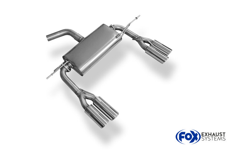 Fox Sportuitlaat VW Eos V6 achterdemper, rechter/linker uitlaat - 2x80 Type 17 rechts/links