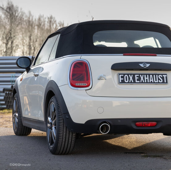 Fox Sportuitlaat Mini Cooper F56 en F57 - 3-deurs achter- en voordemper - 1x100 Type 16P