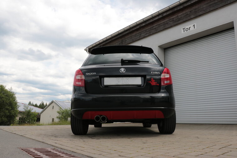 Fox Sportuitlaat Skoda Fabia Sedan Achterdemper - 2x76 Type 25