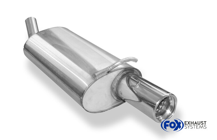 Fox Sportuitlaat Achterdemper voor Ford Fiesta GFJ - 1x80 Type 13