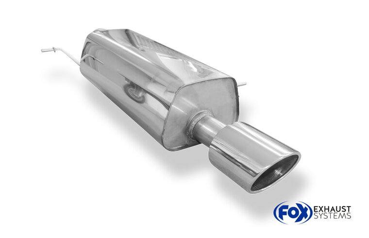 Fox Sportuitlaat Achterdemper voor Ford Fiesta VII ST - 129x106 Type 32