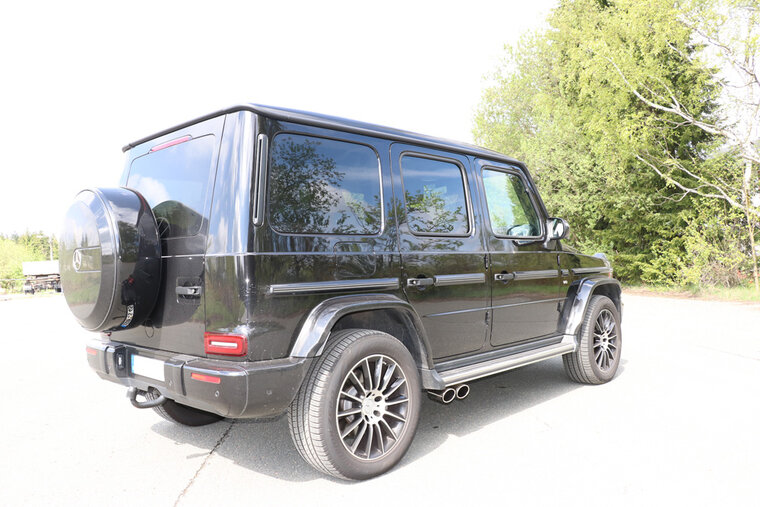Fox Sportuitlaat Mercedes G-Klasse G500 310 kW - 463 Clip-on uitlaatstuk - 2x115x85 Type 38 rechts en links onder treeplank