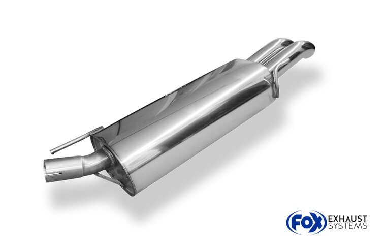 Fox Sportuitlaat VW Golf IV Cabriolet Achterdemper - 2x63 Type 28