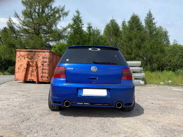 Fox Sportuitlaat VW Golf IV R32 Achterdemper Rechts/Links Uitlaat - 1x100 Type 16 Rechts/Links