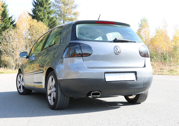 Fox Sportuitlaat VW Golf V 4motion - 1K Achterdemper &Oslash;70mm - 145x65 Type 59
