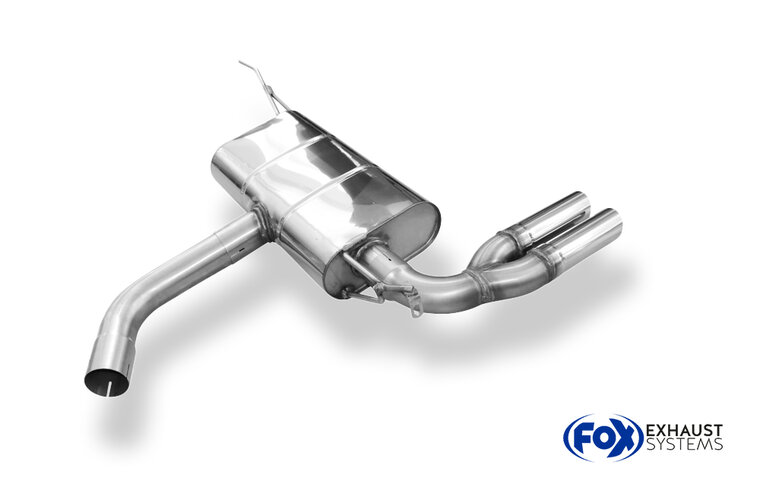 Fox Sportuitlaat VW Golf VI achterdemper - 2x63 Type 14