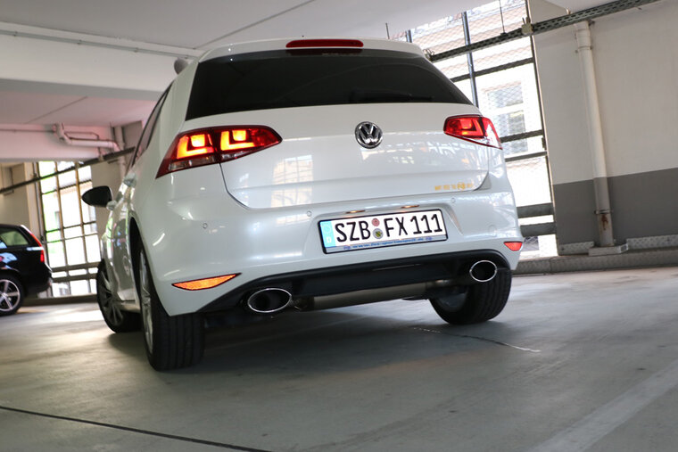 Fox Sportuitlaat VW Golf VII - met starre achteras, achterdemper rechts/links - 160x90 type 38 rechts/links