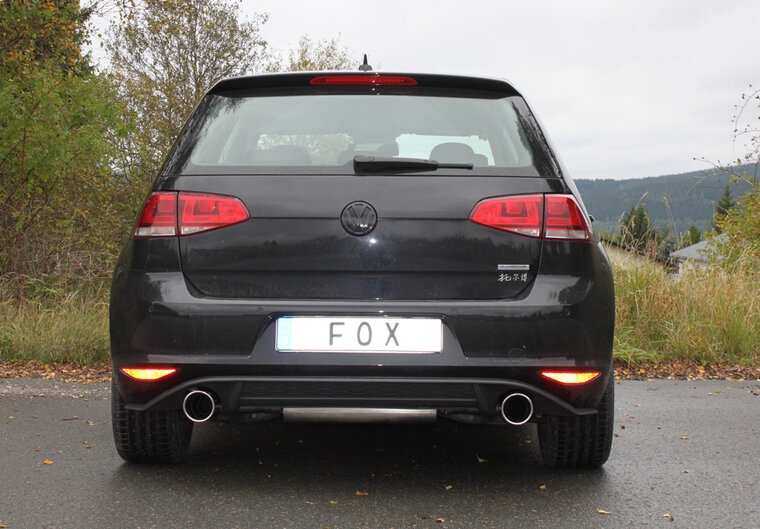 Fox Sportuitlaat VW Golf VII - starre achteras - GTI-look uitlaatdemper rechts/links - 1x100 type 16 rechts/links