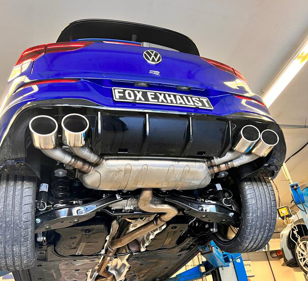 Fox Sportuitlaat VW Golf VIII R uitlaatstukken rechts/links - 2x115x85 Type 32 rechts/links - passen op de originele achterdemper