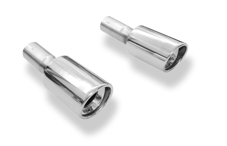 Fox Sportuitlaat Set uitlaatpijpen voor Renault Laguna III Grandtour, geschikt voor de originele achterdemper - 1x90 type 17 rechts/links